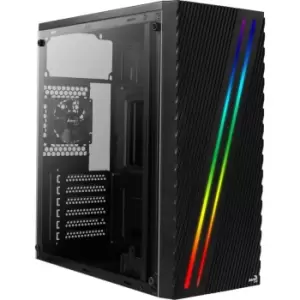 Image of Aerocool Streak RGB Mid Tower Windowed ATX Case with 500W Power Supply
