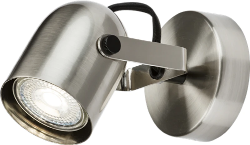 Image of Netlighting Knightsbridge 230V GU10 Single Spotlight Brushed Chrome CSPT1BC Grey