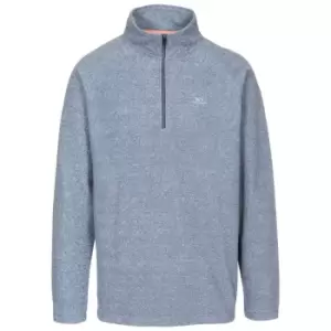 Image of Trespass Mens Keynote Anti Pilling 1/4 Zip Fleece Top (S) (Navy)