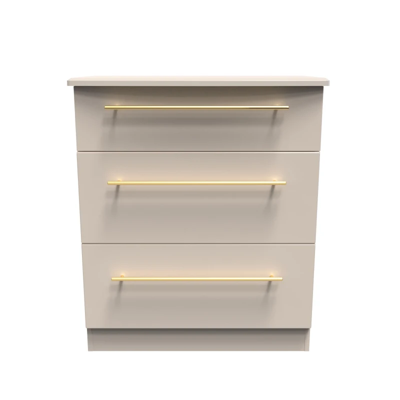 Image of Helmsley 3 Drawer Deep Chest In Kashmir Matt (Ready Assembled)