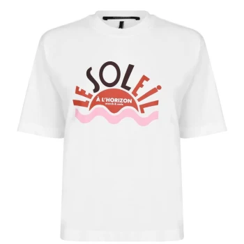 Image of Scotch and Soda Scotch And Soda Relaxed T Shirt - White