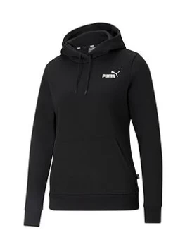 Image of Puma Essentials Small Logo Hoodie - Black Size M Women