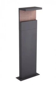 image of Floor Lamp Small, 13W LED, 3000K, 850lm, IP54, Anthracite, Walnut