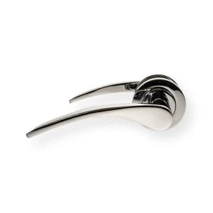 Image of LocksOnline Monaco Lever Door Handle on Round Rosette