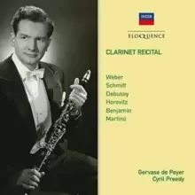 image of Vervase De Peyer/Cyril Preedy: Clarinet Recital