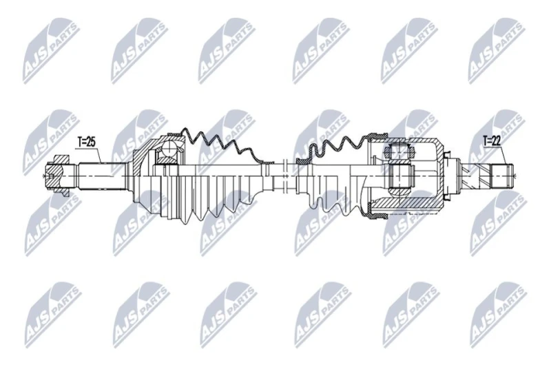 Image of NTY Drive shaft NTY NPW-DW-069