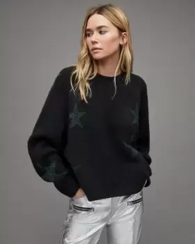 image of AllSaints Star Jacquard Jumper