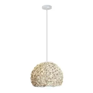 image of Cristal Record Lighting - Cristal Cebu Pendant Light 1xE27 Rattan 30cm