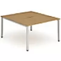 Image of dynamic Computer Desk Evolve Plus B2P14OAKS Oak 1400 mm x 1600 mm x 730 mm