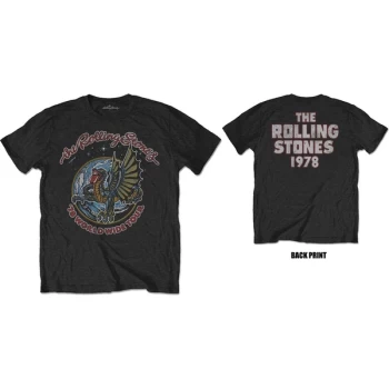 Image of Rolling Stones - The - Dragon '78 Unisex Small T-Shirt - Black