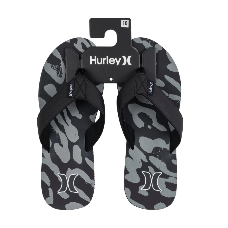 Image of Hurley 1-Pack Flip Flops Mens - Black 7