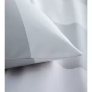 Image of Portfolio Alissa Duvet Cover Set Grey Single Striped 200 Thread Count Bedding Set - Grey
