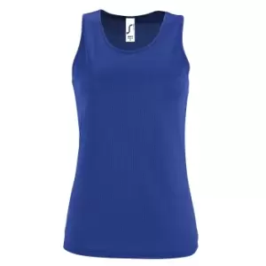 Image of SOLS Womens/Ladies Sporty Performance Sleeveless Tank Top (XS) (Royal Blue)