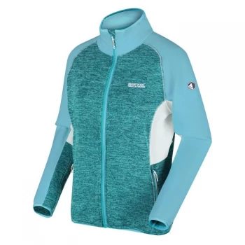 image of Regatta Lindalla Full Zip Marl Fleece - Turq/CoolAqu