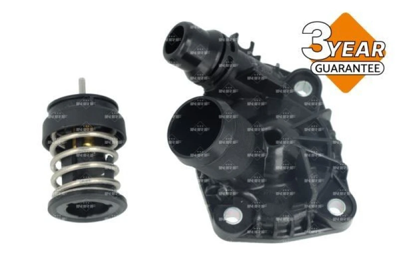 Image of NRF 725486 Engine thermostat Opening Temperature: 85°C, with gaskets/seals, with housing Thermostat,coolant (316)