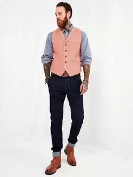 image of Joe Browns Full Of Fun Waistcoat - Red, Size 38, Men