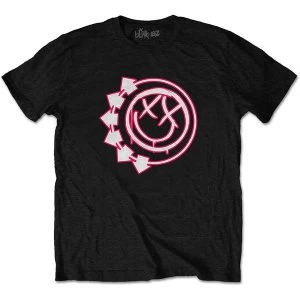 Image of Blink-182 - Six Arrow Smiley Unisex Large T-Shirt - Black