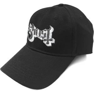 image of Ghost - Logo Mens Baseball Cap - Black