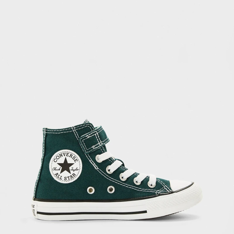 Image of Converse Unisex Kids Canvas High-Top Trainers Darkly Jade unisex 1 (33)