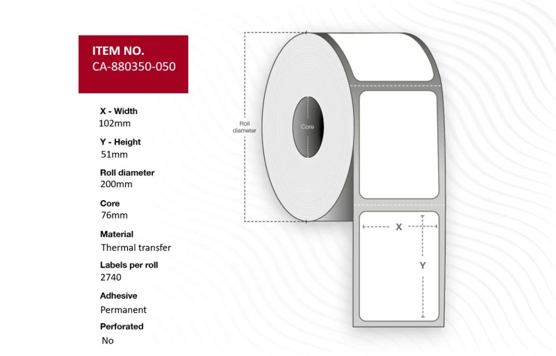 Image of CAPTURE Lel 102 x 51mm. Core 76mm.