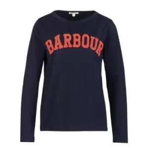 Image of Barbour Womens Bracken Tee Navy 10