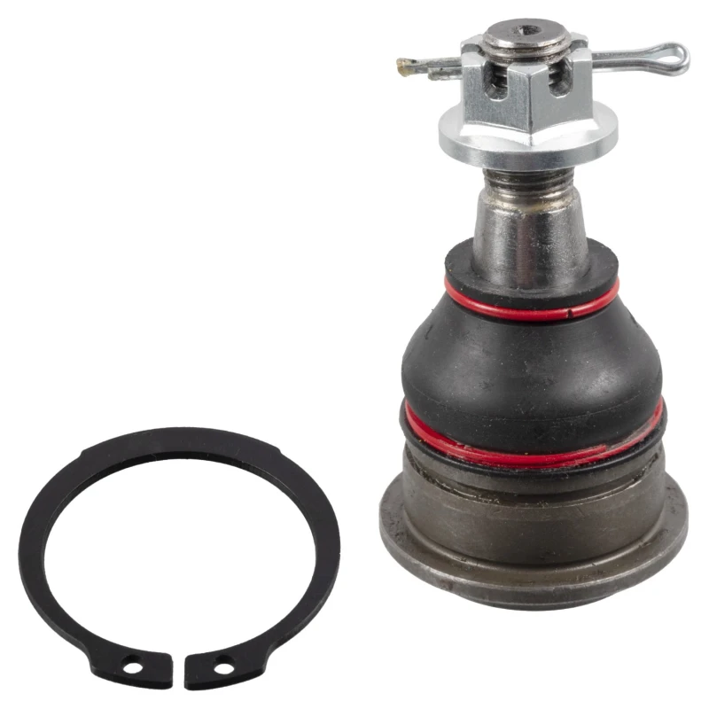 Image of FEBI BILSTEIN 42674 Ball joint Front Axle Right, with crown nut and split pin, with retaining ring Support-/Steering Link (2462)