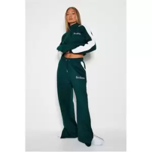 Image of I Saw It First Reclaim Sustainable Staples Wide Leg Joggers - Green