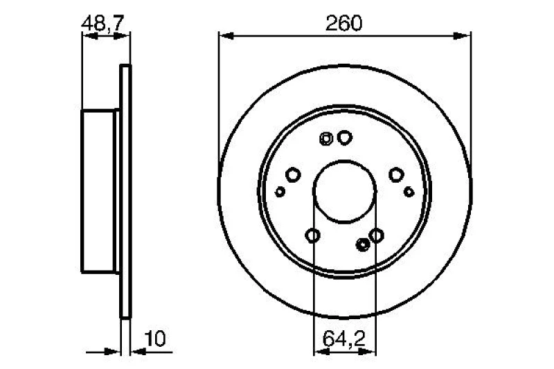 Image of Brake disc Bosch 0 986 479 225
