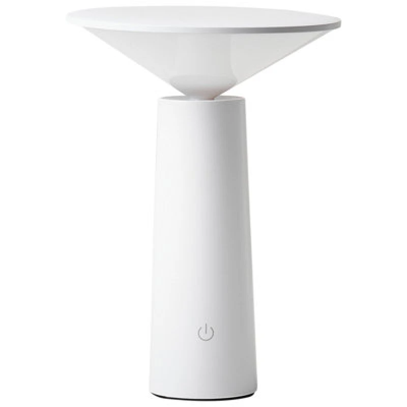 Image of Beliani Wireless LED Table Lamp Levira With Dimmer Metal White