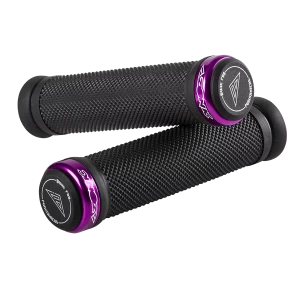 Image of Azonic Diamond Grips 130mm Purple
