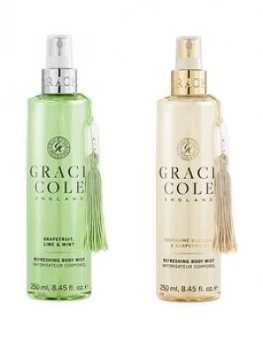Image of Grace Cole Grace Cole Body Mist Duo - Grapefruit, Lime & Mint And Nectarine Blossom & Grapefruit