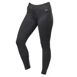 image of Dublin Womens/Ladies Cool It Everyday Horse Riding Tights (10 UK) (Black)