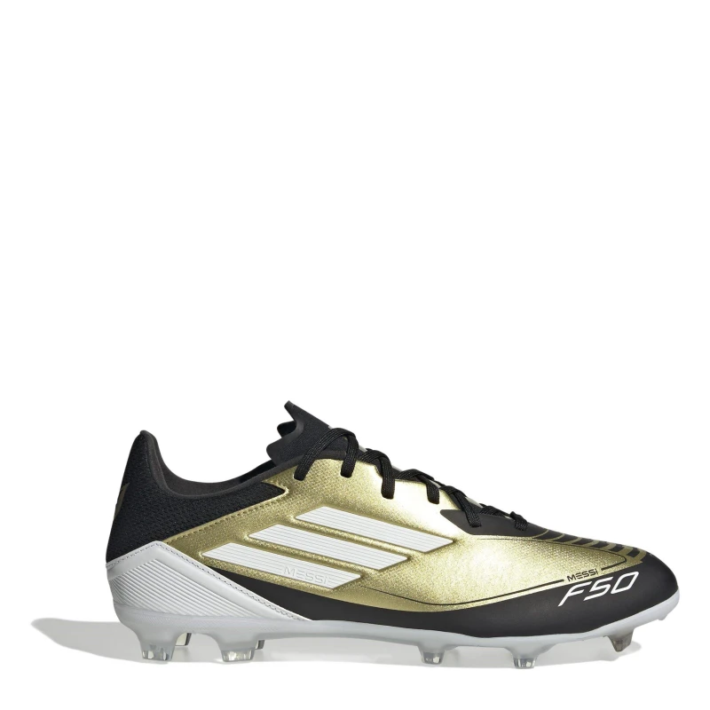 Image of adidas Messi F50 Academy Adults Firm Ground Football Boots - Gold Gold 10
