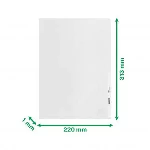 Image of LEITZ Folder recycle A4 PP 140 25pcs tr.