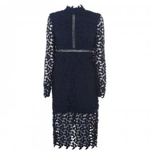 Image of Bardot Alberta Lace Dress - Navy