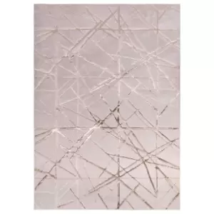 Image of Beige Rug with Gold Scoring - 290x200cm - Aurora