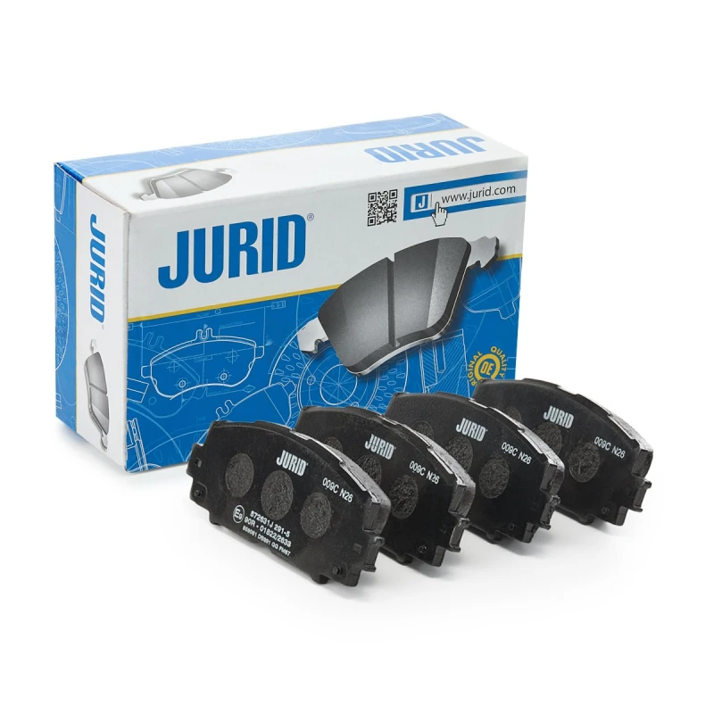 Image of JURID 572631J Brake pad set not prepared for wear warning indicator, without accessories Brake Pad Set,disc brake (402)