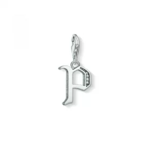 Image of Ladies Thomas Sabo Sterling Silver Charm Club Letter P Charm
