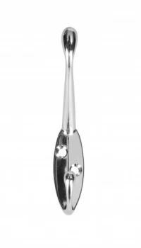 Image of Wickes Hat And Coat Hook Polished - Pack of 2