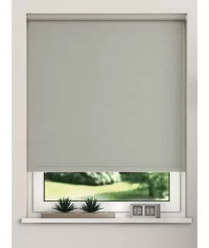 Image of NewEdgeBlinds Blackout Roller Blinds Light Grey 115cm Width x 165cm Length