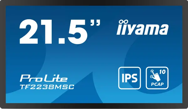 image of iiyama iiyama PROLITE Digital A-board 55.9cm (22") LED 600 cd/m Full HD Black Touch Screen TF2238MSC-B1