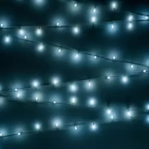 Image of 240 LED Bubble Christmas Tree Lights String Fairy Festive Xmas Party Decoration Indoor / Outdoor Use - Cool White