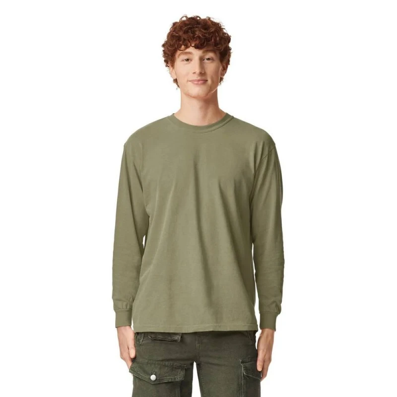 Image of Comfort Colors Mens Green T-Shirt Size: Small Green Male S