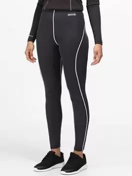 Image of Regatta Zimba Baselayer Leggings - Grey, Size 10, Women