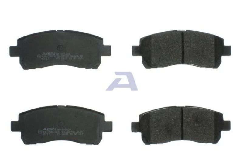 Image of AISIN BPTO-1026 Brake pad set Premium ADVICS by AISIN prepared for wear warning indicator Brake Pad Set,disc brake (402)