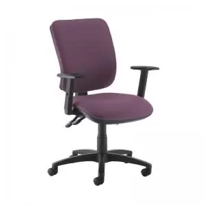Image of Senza high back operator chair with adjustable arms - Bridgetown