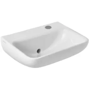 image of Contour 21 Plus Basin with Back Outlet 500mm Wide - 1 rh Tap Hole - Armitage Shanks