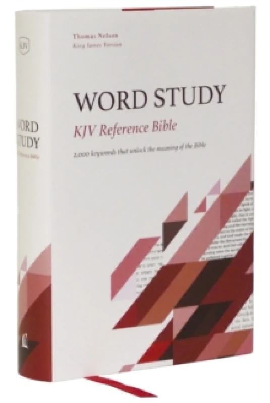Image of KJV, Word Study Reference Bible, Hardcover, Red Letter, Comfort Print. Hardback. By Thomas Nelson Books