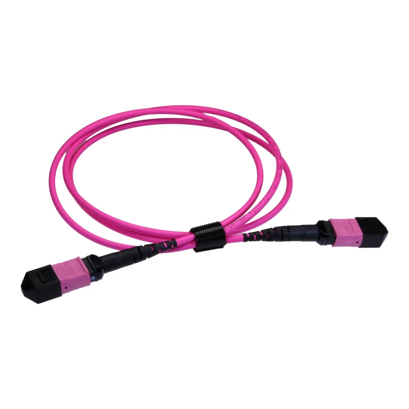 Image of Cablenet MPO-12TC4MPO2EV InfiniBand/fibre optic cable 2m Magenta. Vio