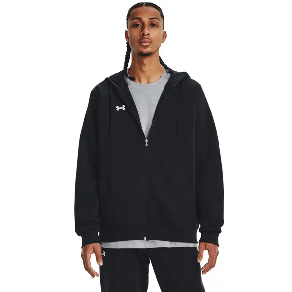 Image of Under Armour Mens Rival Cotton Blend Fleece Full Zip Hoodie XXL - Chest 50-52' (127-132.1cm)
